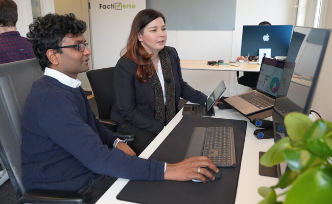 Factiverse Vinay og Maria NRK