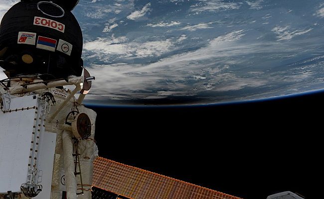 Solar Eclipse Seen From Space Station Fullwidth