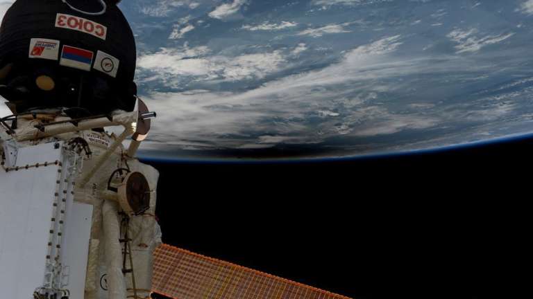 Solar Eclipse Seen From Space Station Fullwidth